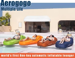 Aerogogo CS1/CL1 Automatic Inflatable Lounger - Portable Rechargeable Camping Mat, Beach Air Bed with Built-in Electric Pump