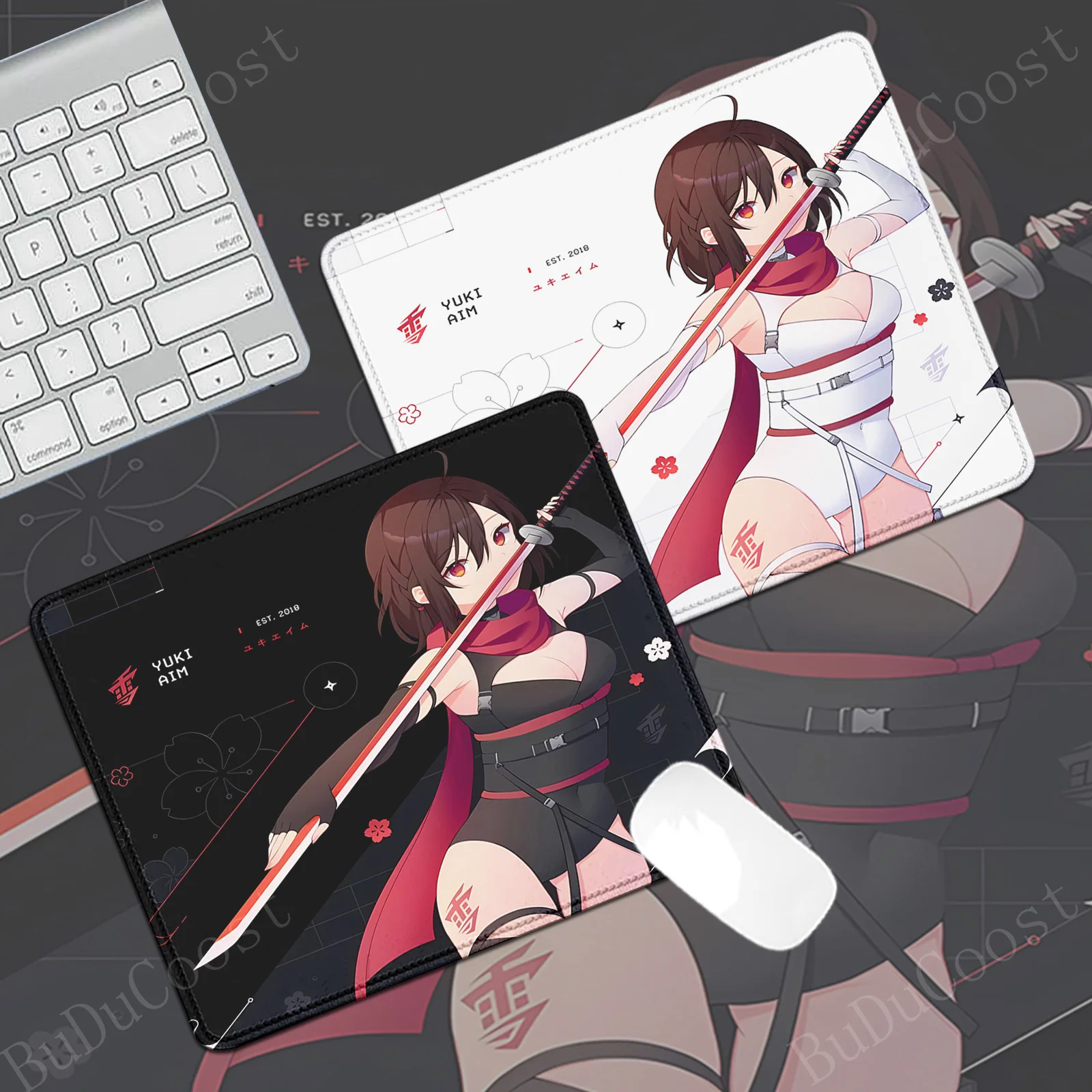 

18x22CM Yuki Aim Premium Mousepad Small Size Speed Gaming Mice Pad Lock Edge E-Sports Table Pad Game Professional Rubber Deskmat