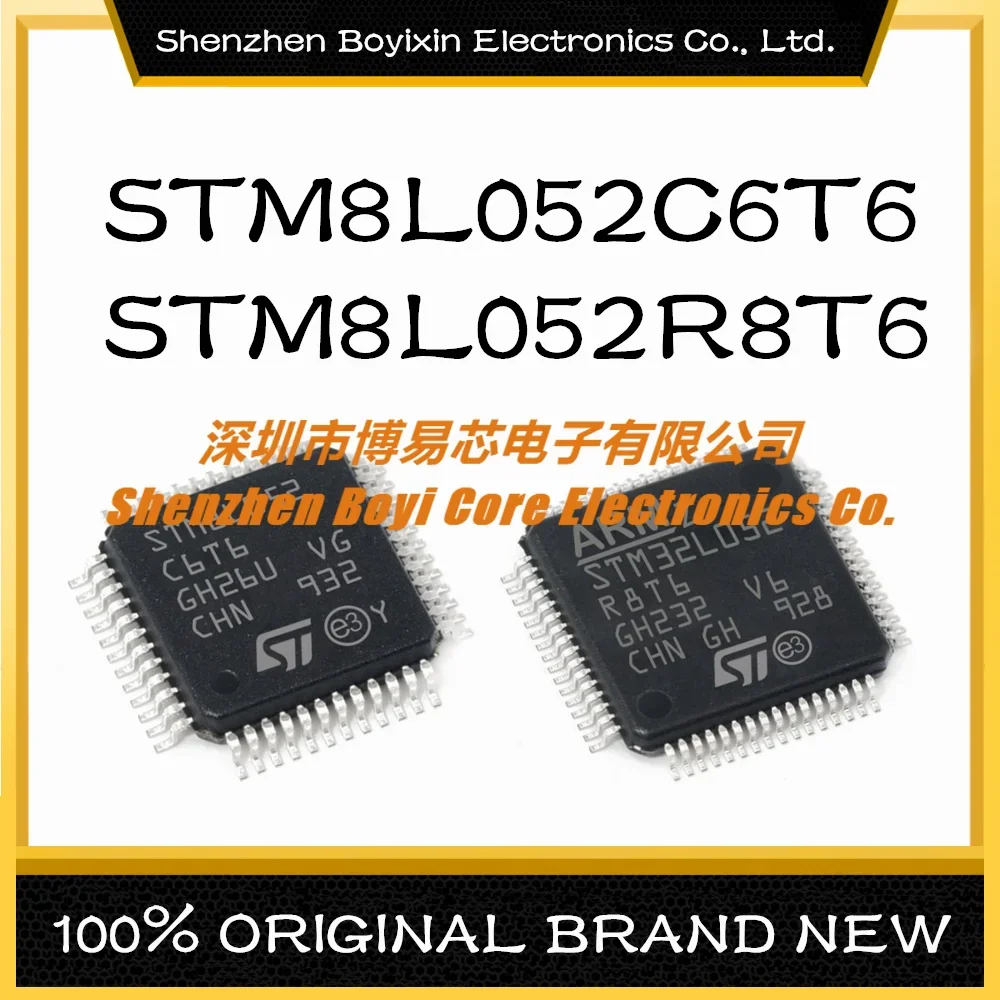 

STM8L052C6T6 STM8L052R8T6 STM8 16MHz Flash: 32K@x8bit RAM: 2KB STM8 16MHz Flash: 64K@x8bit RAM: 4KB New Original Genuine