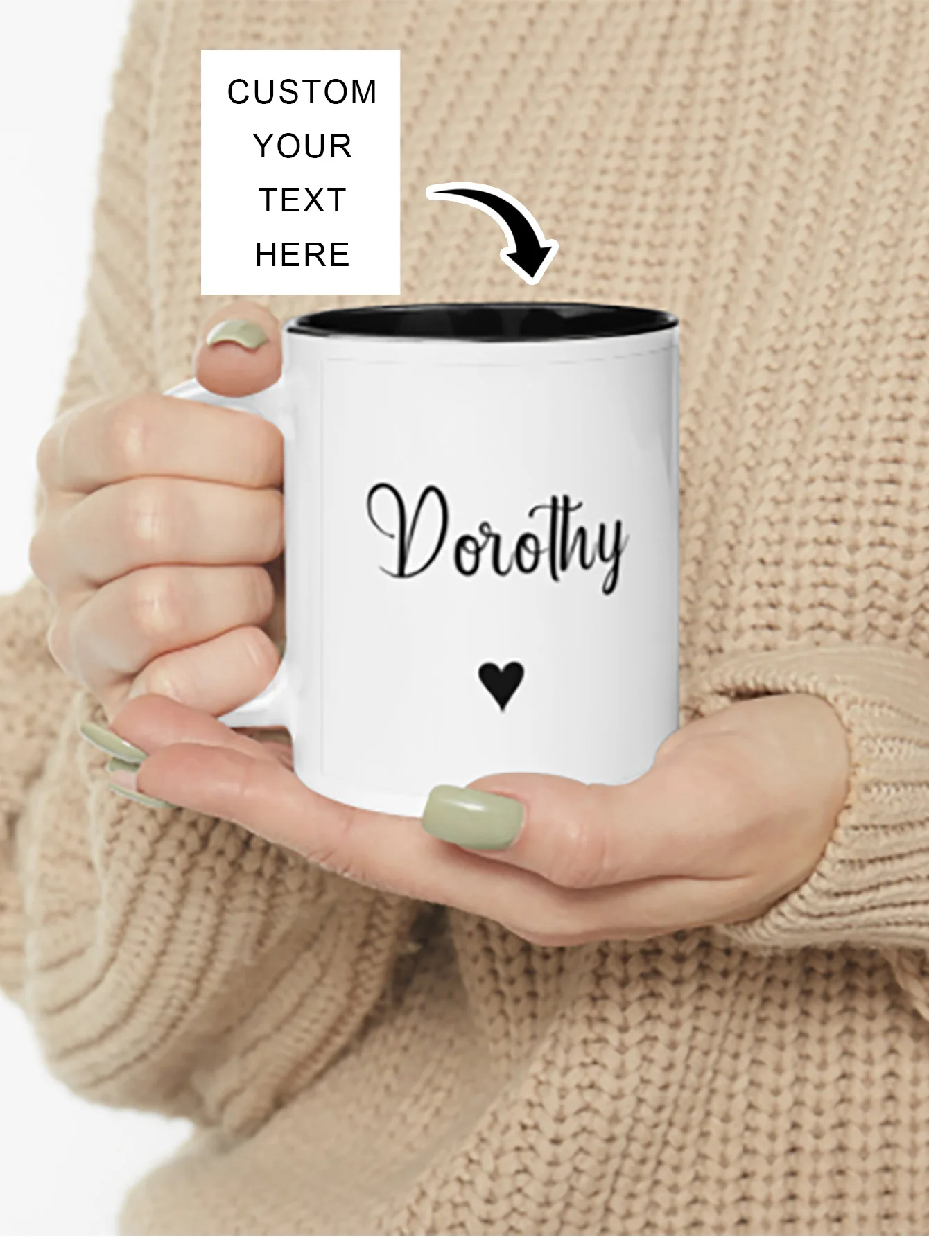 

1pc custom photo mug Personalized mug with photo and text unique gift for wedding anniversaries Valentine's Day moving into a ne