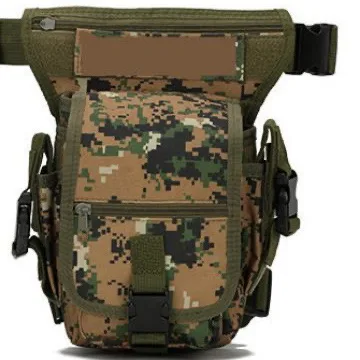 Outdoor Multi-functional Camping Tactical Pocket Military Fans Cycling Leg Bag Waterproof Camouflage Bag