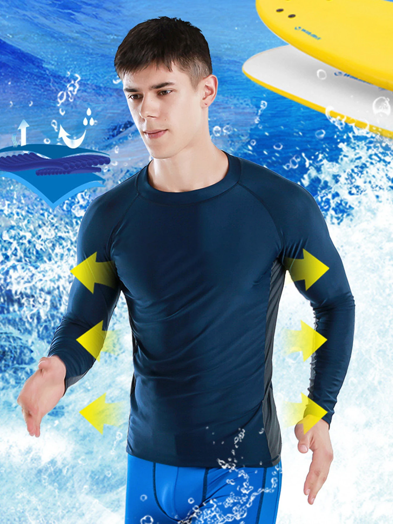 

Неопреновая спортивная куртка, удобная ткань, унисекс, для плавания, сноркелинга, серфинга и водных видов спорта.