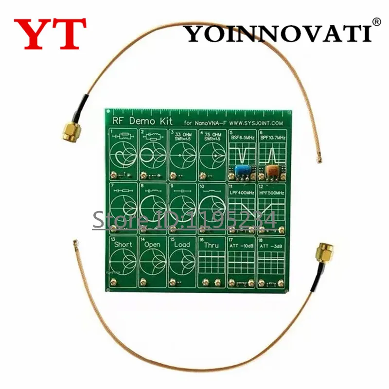 RF Demo Kit for NanoVNA VNA RF Test Board Vector Network Test Filter / Attenuator Network Analyzers Electrical Instruments