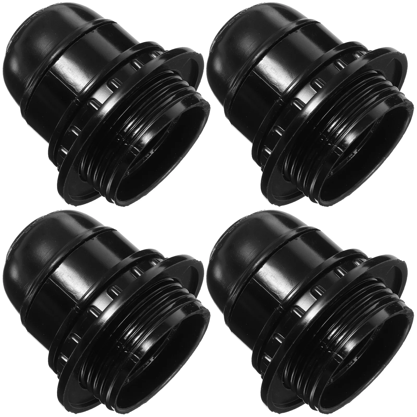 

4pcs E27 Bakelite Light Anti-Rust Coating Industrial Style Lamp Base For Diy Pendant Wall Sconce Ceiling Lights Office Home