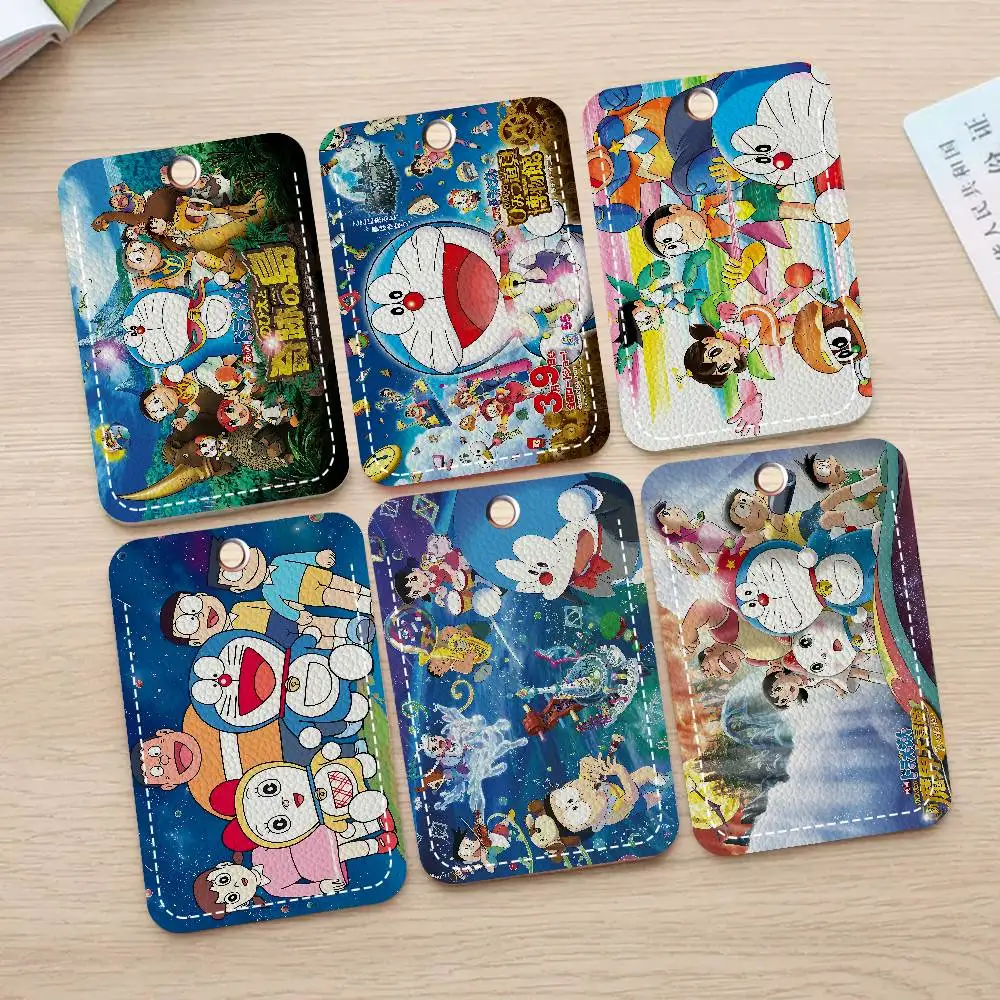 

Classic Anime D-Doraemon Badge Holder Keychain For Bank Business Work Card Holder Student Card Protective Case Bus Card