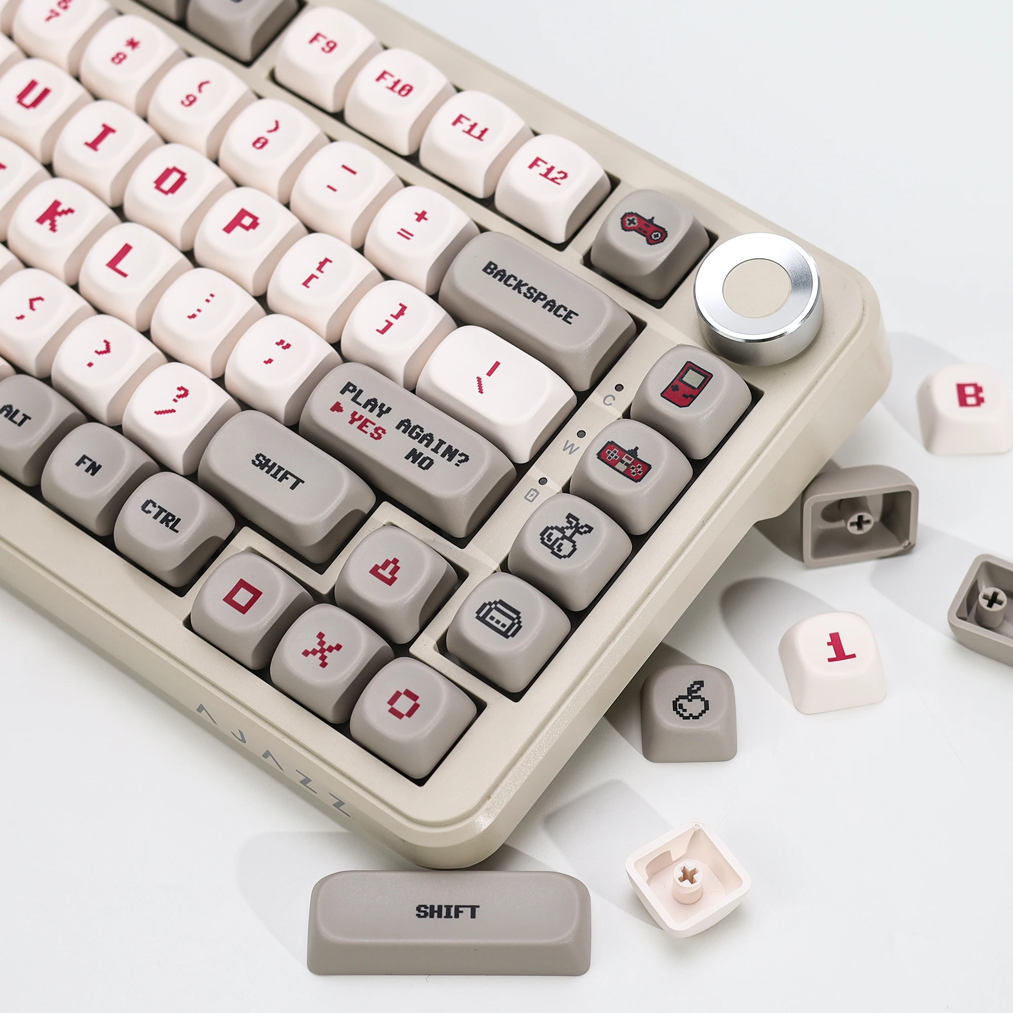 KBDiy Retro Anime Tastenkappen KOA MOA Profil PBT Tastenkappen ISO MAC Custom 142 Tasten für 60% 75% Gaming Mechanische Tastatur KIT Tastenkappen – Detail 17