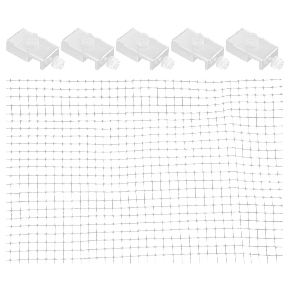 

Fish Tank Anti-Jump Mesh Cover Adjustable Aquarium Net Lid Fine Mesh Screen Escape Prevention Aquarium Top Cover