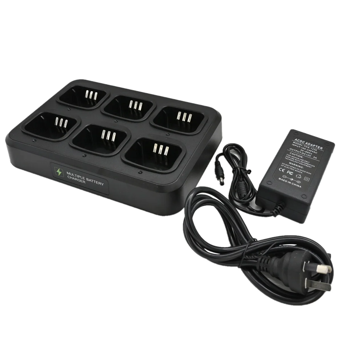 Carregador de Mesa Multiplex para Rádios Motorola GP3688 GP3188 GP3988 EP450 PR400 CP140 CP150 CP160 CP180 CP200 CP380 DEP450 DP1400