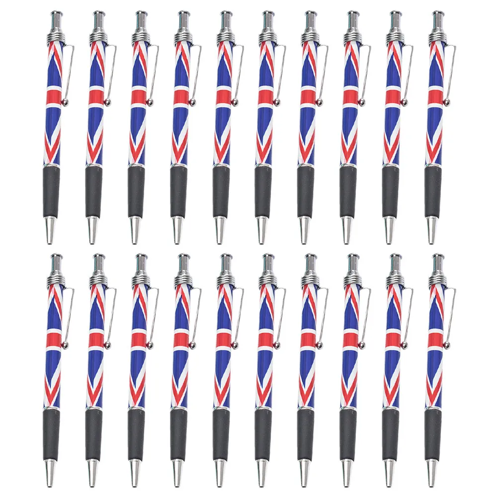 

20Pcs British Flag Ballpoint Pen Black Ink Smooth Writing Pen Comfortable Grip Ideal for Office School Home Use