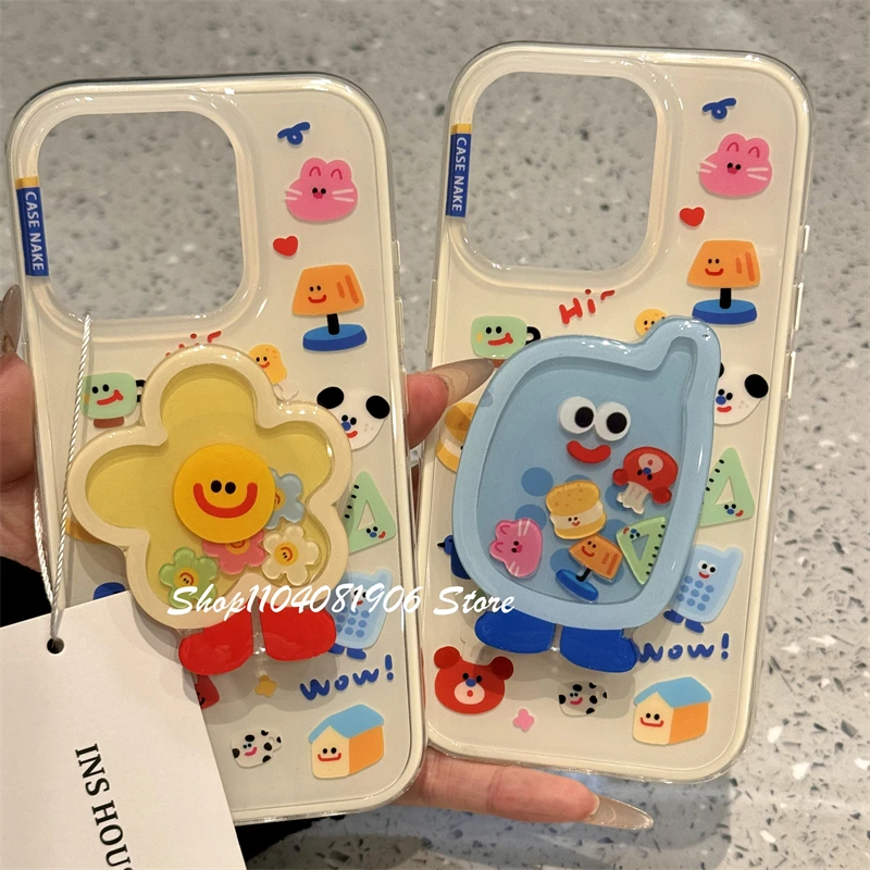 

Корейский милый встряхивающий мультяшный кронштейн Tok Griptok для IPhone 16, аксессуары для телефонов Samsung, держатель для телефона, кольцо, подставка для телефона
