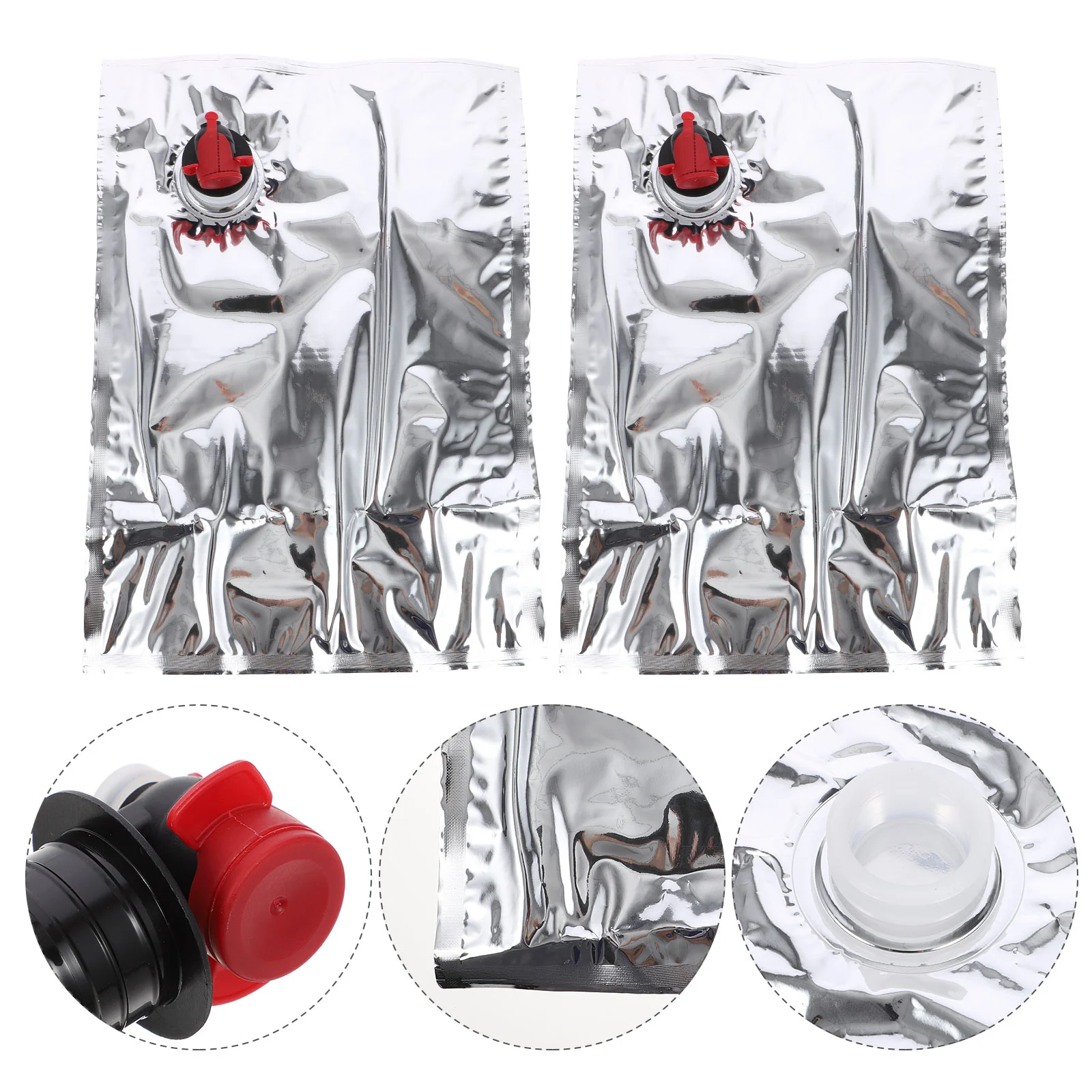 

10 Pcs Liquid Packing Bag Carrying Case Butterflies Valves Storage Dispenser Carriers Bottle Tap Container