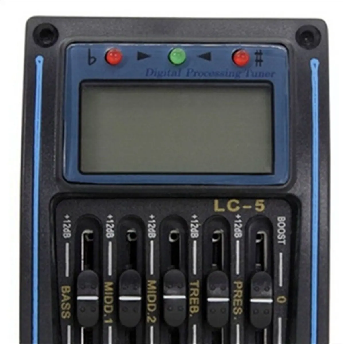 (AD12) 5-Band Prener LC5 Acoustic Guitar Pickup Preamp EQ LCD Tuner Piezo Equalizer