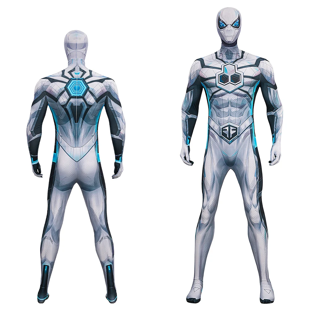 

Manluyunxiao Future Foundation Spider Superhero Bodysuit Cosplay Costume Full Set Halloween Christmas Comic Con