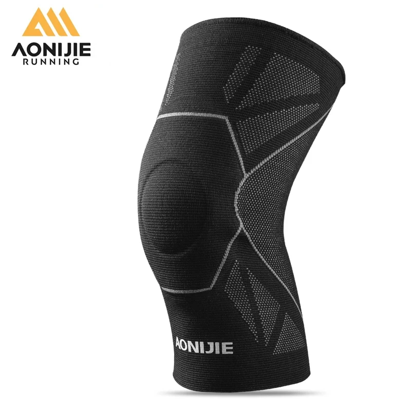 

AONIJIE Running Sports Protective Knee Brace Support Compression Sleeve Knee Pad Wrap Volleyball Basketball Kneepad Men