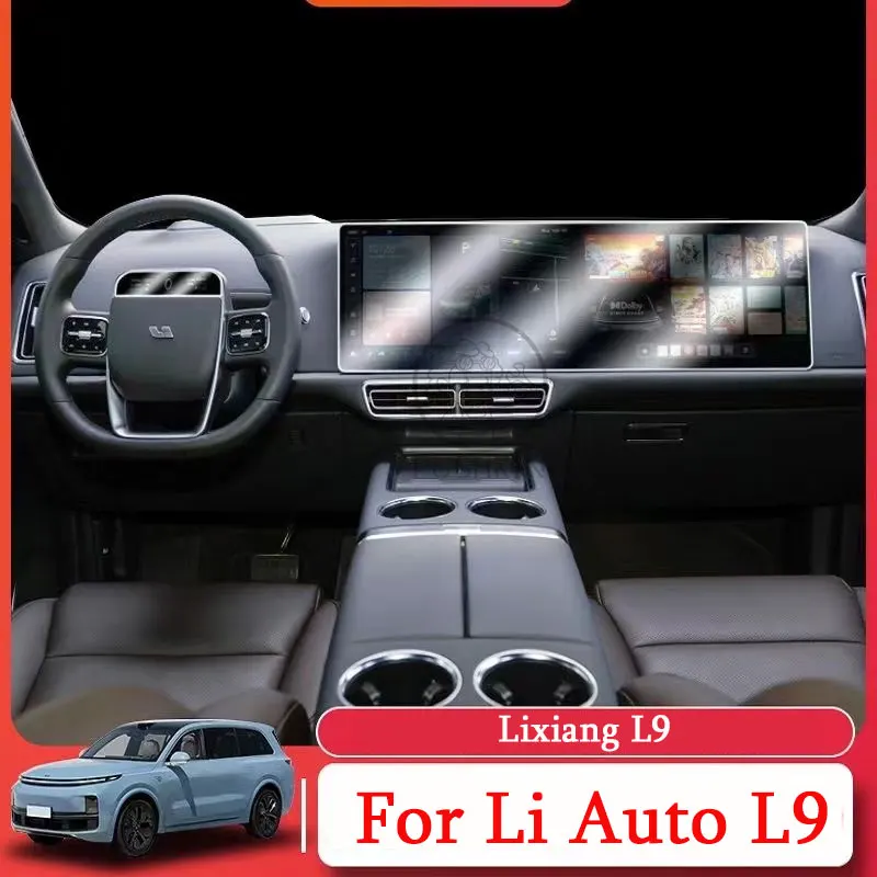 

For Li Auto L9 Lixiang 2022 2023 2024 2025 Car Styling GPS Navigation Tempered Screen Protector Cover Protective Film