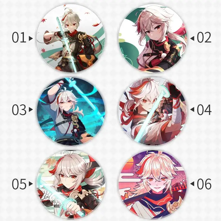 Kaedehara Genshin Impact Badge Brooch anchor Peripherals Pin Metal Accessories Commemorative Trinket Anime Backpack Decoration