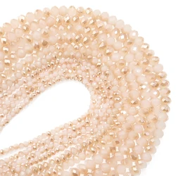Faceted White Jade Crystal Abacus Beads Amber Loose Flat Bead for Jewelry Making DIY Bracelet Necklace Findings Supplies