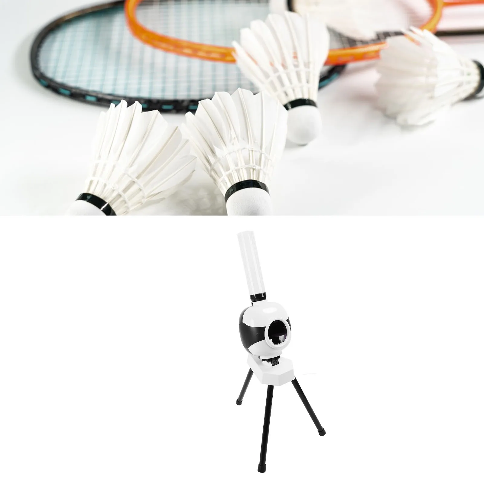 

Badminton Serving Machine Portable Automatic Shuttlecock Pitcher for Beginner Training Automatic Badminton Trainer