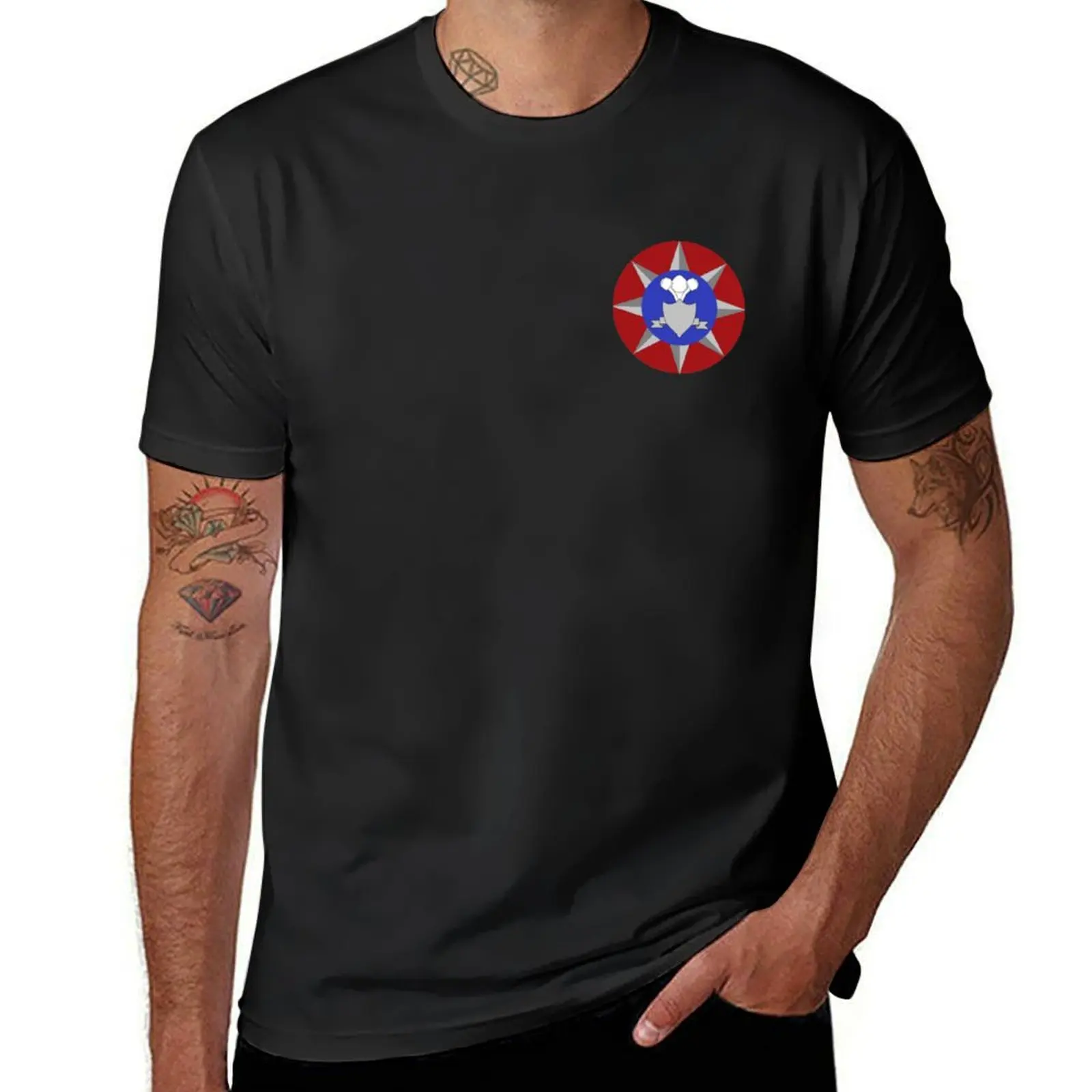 Ponty Pandy Fire Brigade T-Shirt tops Aesthetic clothing heavy weight t shirts for men