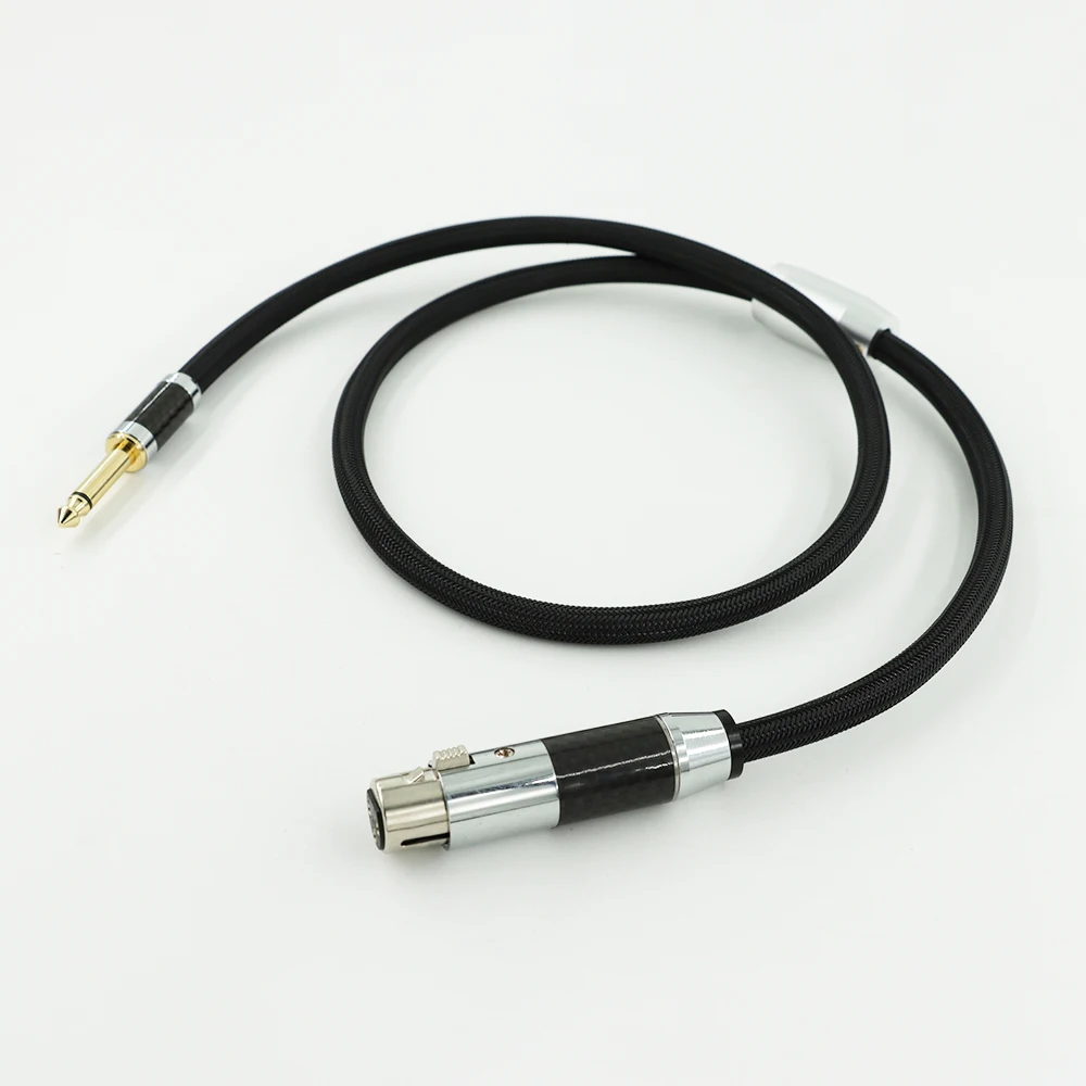 4N sterling silver sophomore core mono 6.5mm to XLR female plug microphone audio cable mixer sound card audio cable