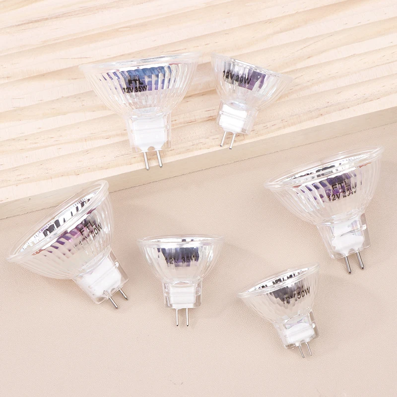 1 szt. AC/DC 12V żarówka halogenowa lampa kubkowa MR11 MR16 GU5.3 GU10 reflektor o wysokiej jasności