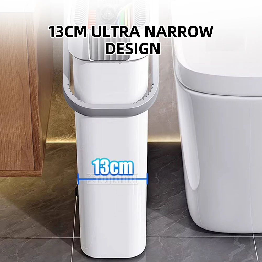 ​ New Mop with Self-Cleaning Bucket, Hands-Free Wet Dry Floor Cleaner, Flat Microfiber Mop for Home Cleaning Easy Wringing