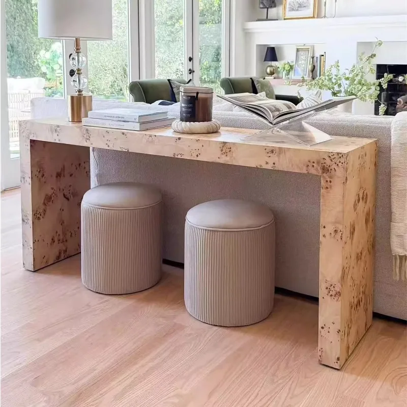 

Faux-old modern minimalist console table, sofa back display table, suitable for family entrance hotel corridor or foyer