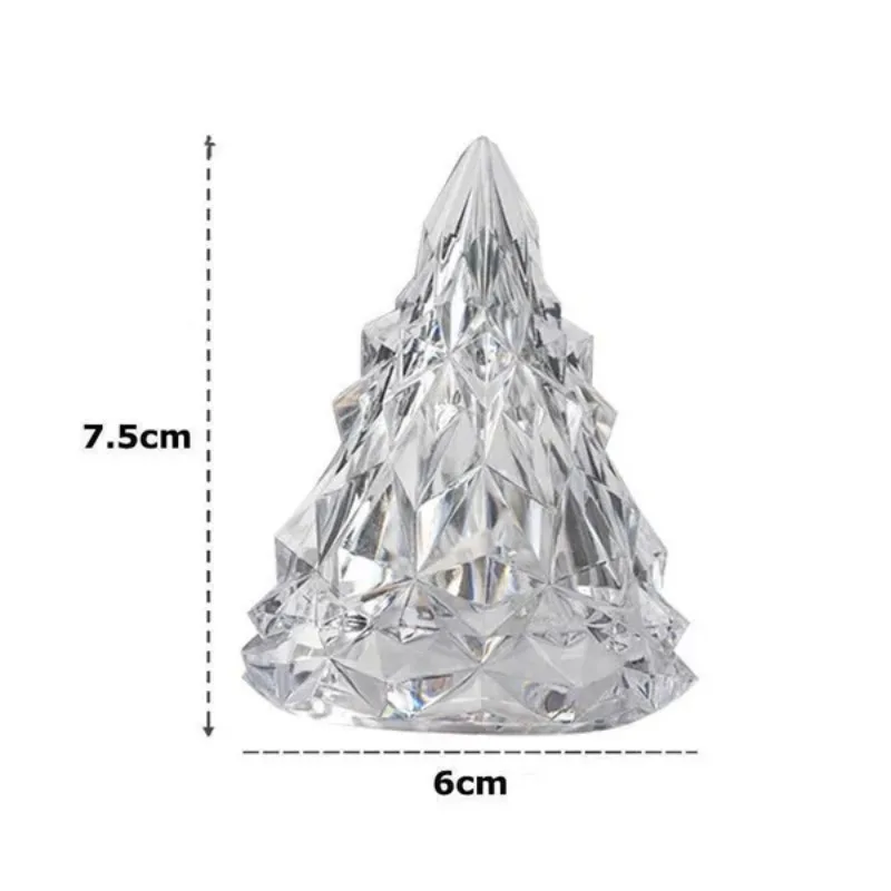 LED Decorative Atmosphere Lamp 1Pc Christmas Crystal Light Electronic Wedding Party Decor