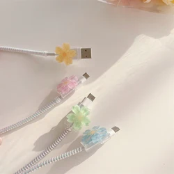 Cable Protector for Cell Phone USB Charging Wire Cable Cover Charger Connect Joint Anti Break Sleeve for IPhone Android Xiaomi