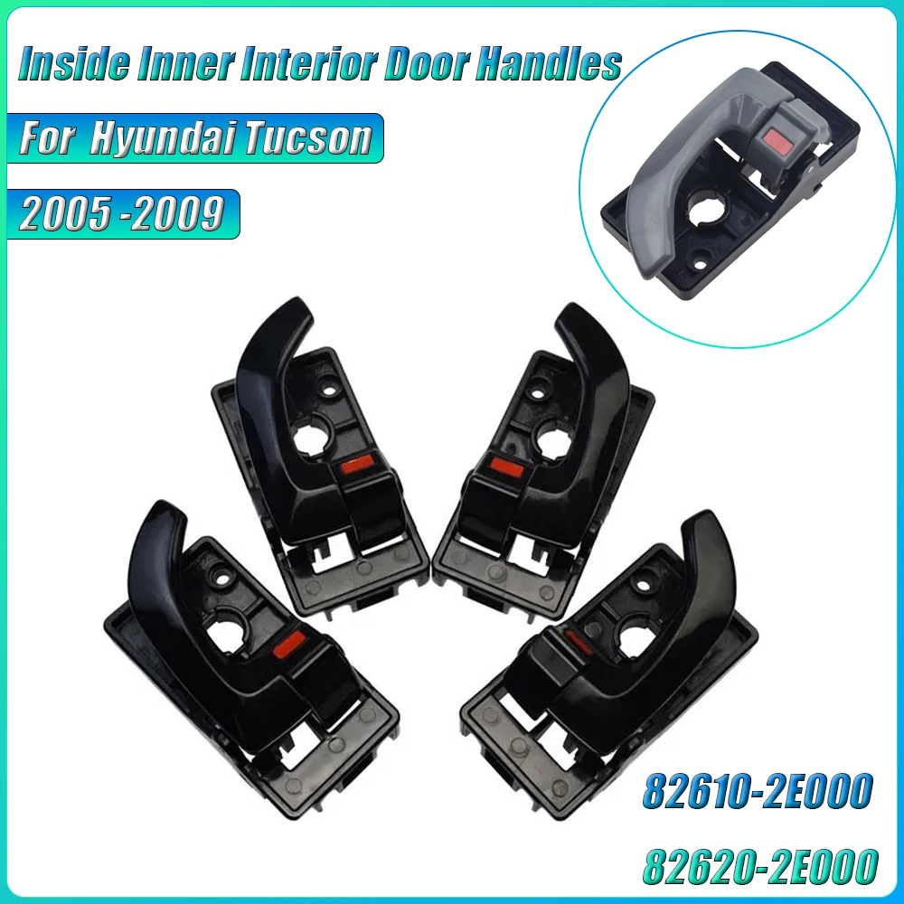 For 2005 2006 2007 2008 2009 Hyundai Tucson Black Grey  Left Right Inside Inner Interior Door Handles 826102E000,82620-2E000