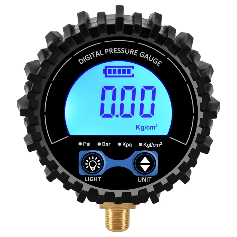 Tire Pressure Gauge Digital Tire Tester Display Air Pressure Manometer Quick Connect Coupler