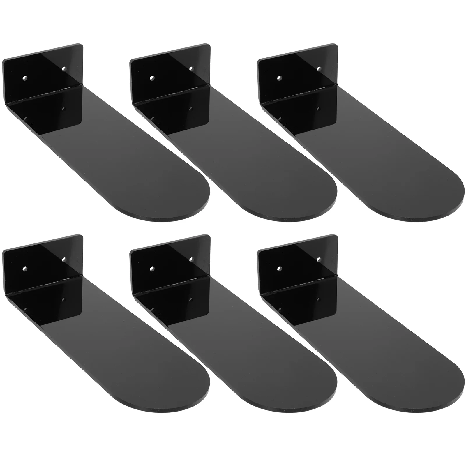 

1 set 1 Set Acrylic Floating Shoe -Mounted Sneaker Display Stand Transparent Basketball Shoes Holder For Home (Black)