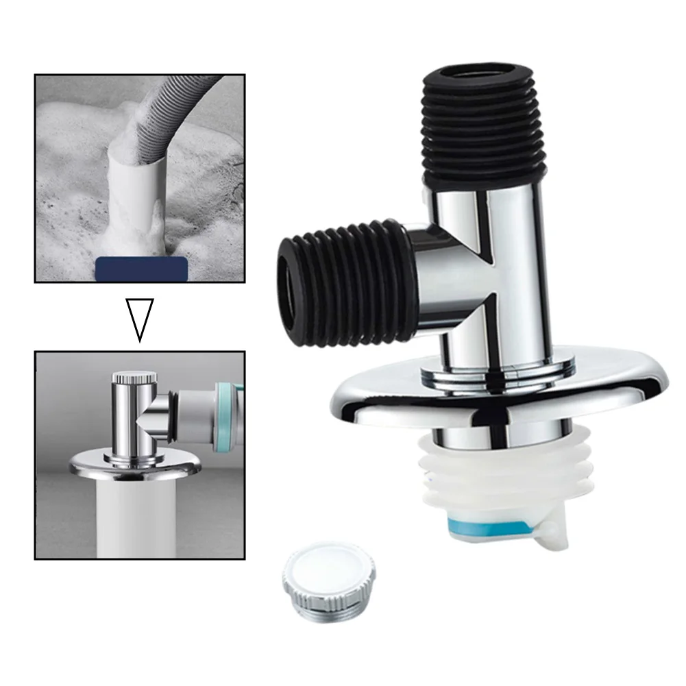 1pcs Washing Machine Drain Pipe Floor Drain Joint Check Valve Prevent Backflow Pipe Connector Hose Adapter Drain Pipe Join