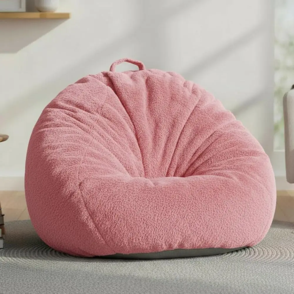 

aux Rabbit ur Bean Bag Chair Cover Only (No iller), Stued Animal Storage Bean Bag Cover, Ultra‑Sot, Washable, Zippered, Non‑Slip