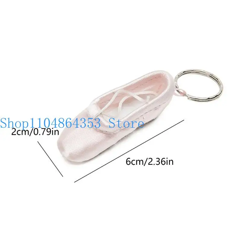 Ballettschuh-Schlüsselanhänger, mehrfarbig, Spitzenschuh-Schlüsselanhänger, handgefertigter Seidenschuh-Anhänger, Schlüsselanhänger, Geschenk für Mädchen Teenageralter – Detail 6