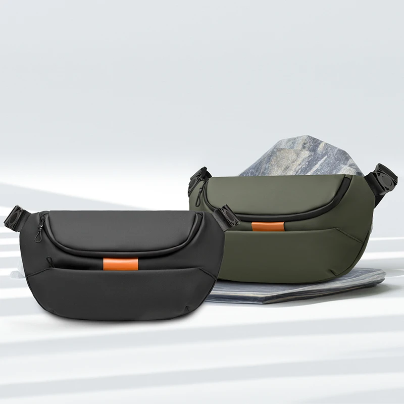 

Trendy Men Outdoor Sports Waist Bag Daily Portable Commuting Bag Hiking Cycling Camping Chest Bag Travel Training Crossbody Bag