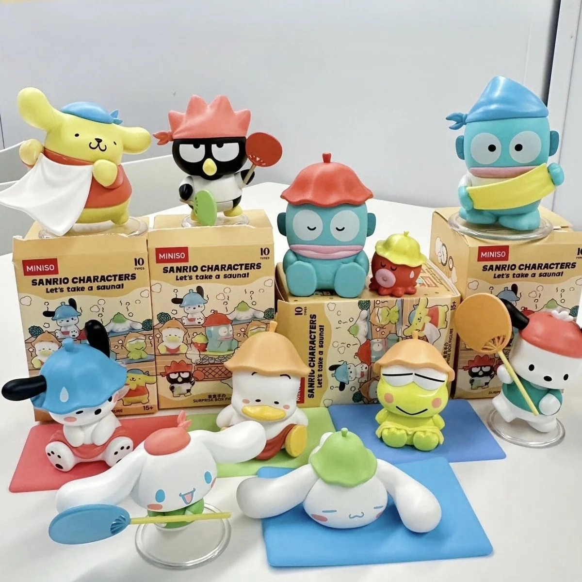 

Sanrio Steam Sauna Series слепая коробка куклы игрушки Cinnamoroll Pompompurin модная кукла украшение для девочки загадочная коробка подарок на день рождения