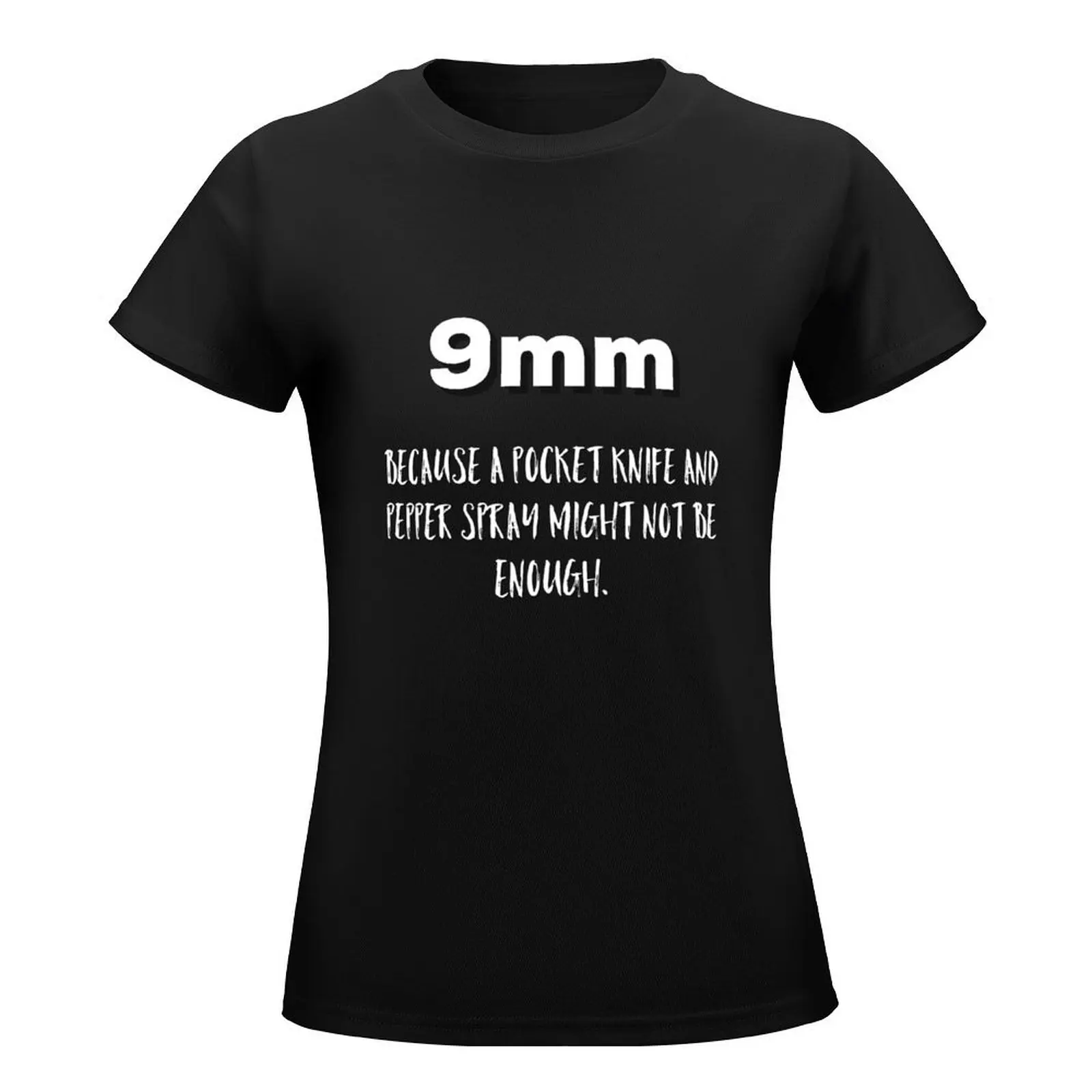 9mm concealed carry tee T-Shirt aesthetic clothes animal print shirt for girls funny white t-shirts for Women