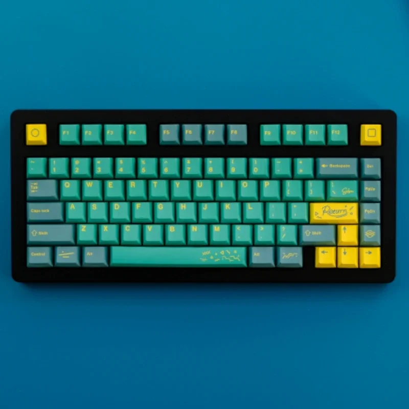 

1 комплект GMK 129 клавиш Patti Keycaps Double Shot PBT Cherry Profile Keycap для механической игровой клавиатуры MX SWitch на заказ ISO