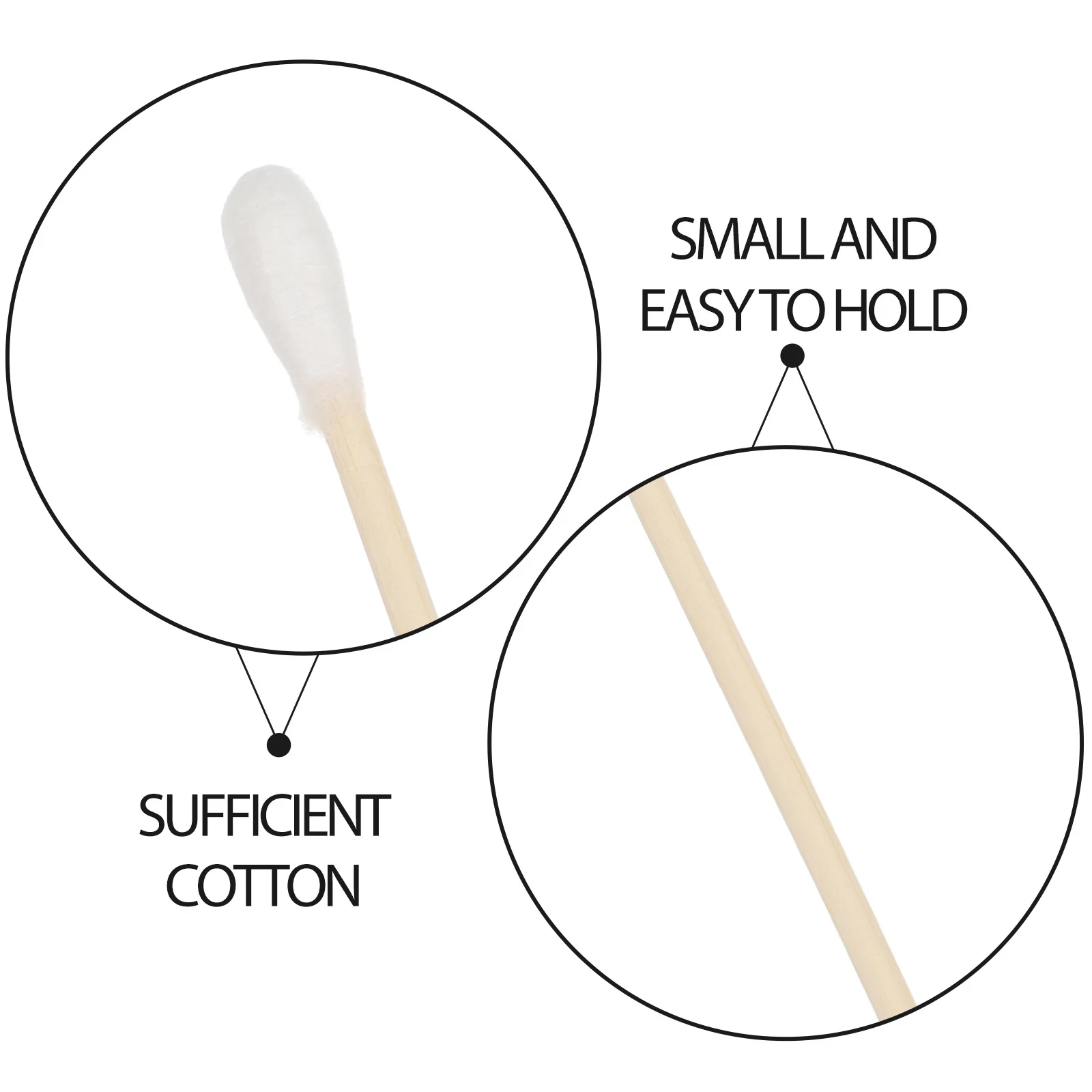 100Pcs Cotton Mulitfunctional Bamboo Swabs Dual Ended Makeup Remover Ear Cleaning Care Electronics Precision