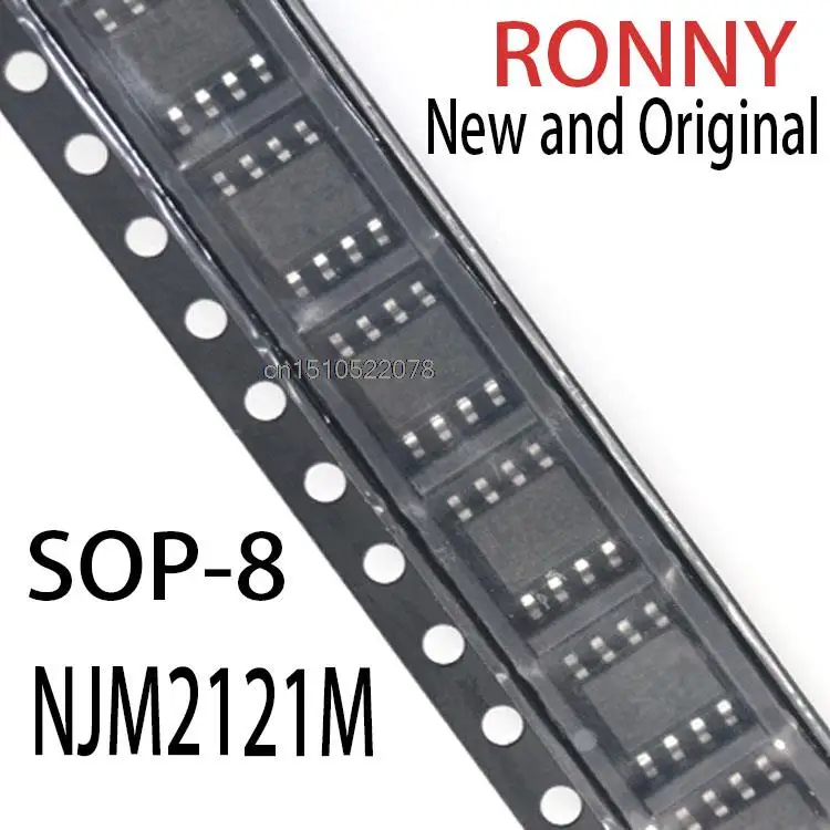 5 uds nuevo y Original NJM2121 JRC2121 2121 sop-8 NJM2121M
