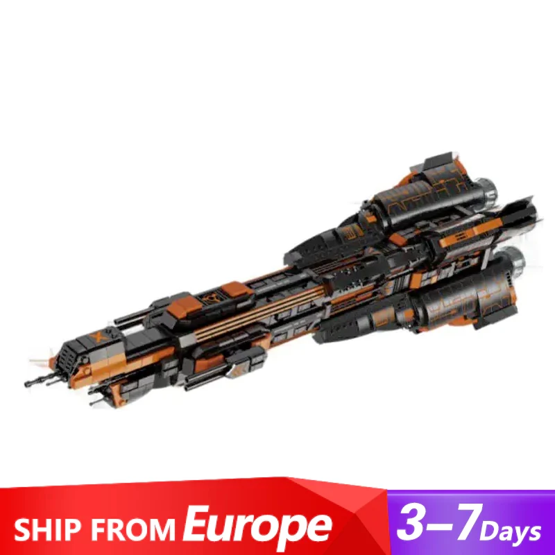

1888PCS Movie Game MOC Donaghler Starship Building Blocks Space War Battleship Fighter Model High-Tech Puzzle Toys for Kids Gift