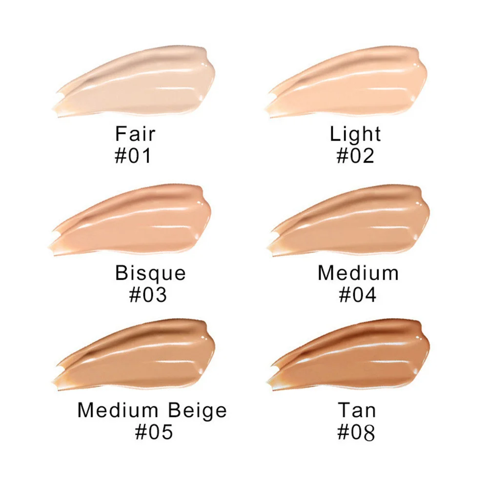 30ml SEPORA 6-Color Matte Liquid Foundation Oil Control Waterproof Full Coverage Facial Natural Concealer Base Makeup Cosmetics