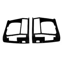 1 par de bisel de faro delantero izquierdo y derecho negro para Jeep Cherokee 1991-1996