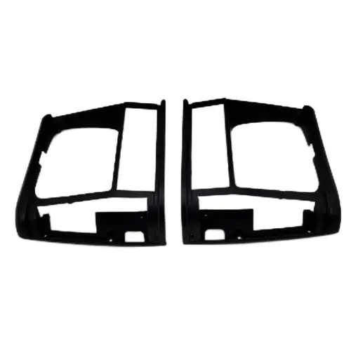 Imagen 1 del producto 1 par de bisel de faro delantero izquierdo y derecho negro para Jeep Cherokee 1991-1996