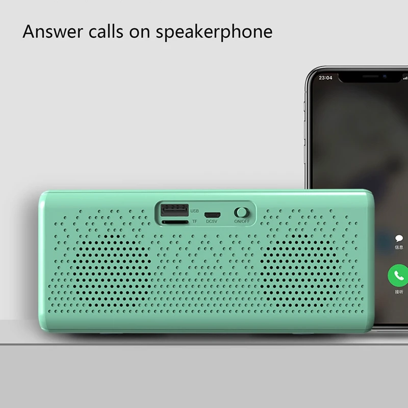 Alto-falante Bluetooth sem fio portátil ao ar livre alto-falante 3D estéreo música surround suporte FM TF cartão graves pesados