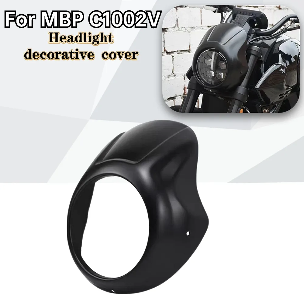 

New For MBP C1002V C 1002V Headlight Decorative Cover Front Windshield Retro Decoration Headlight Pig Head Cover