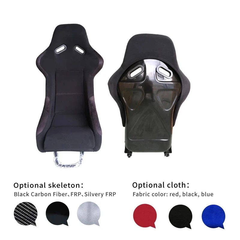 High Quality Black Racing Style Bucket Seat Comfortable Professional Sport Car Seat Universal Modification