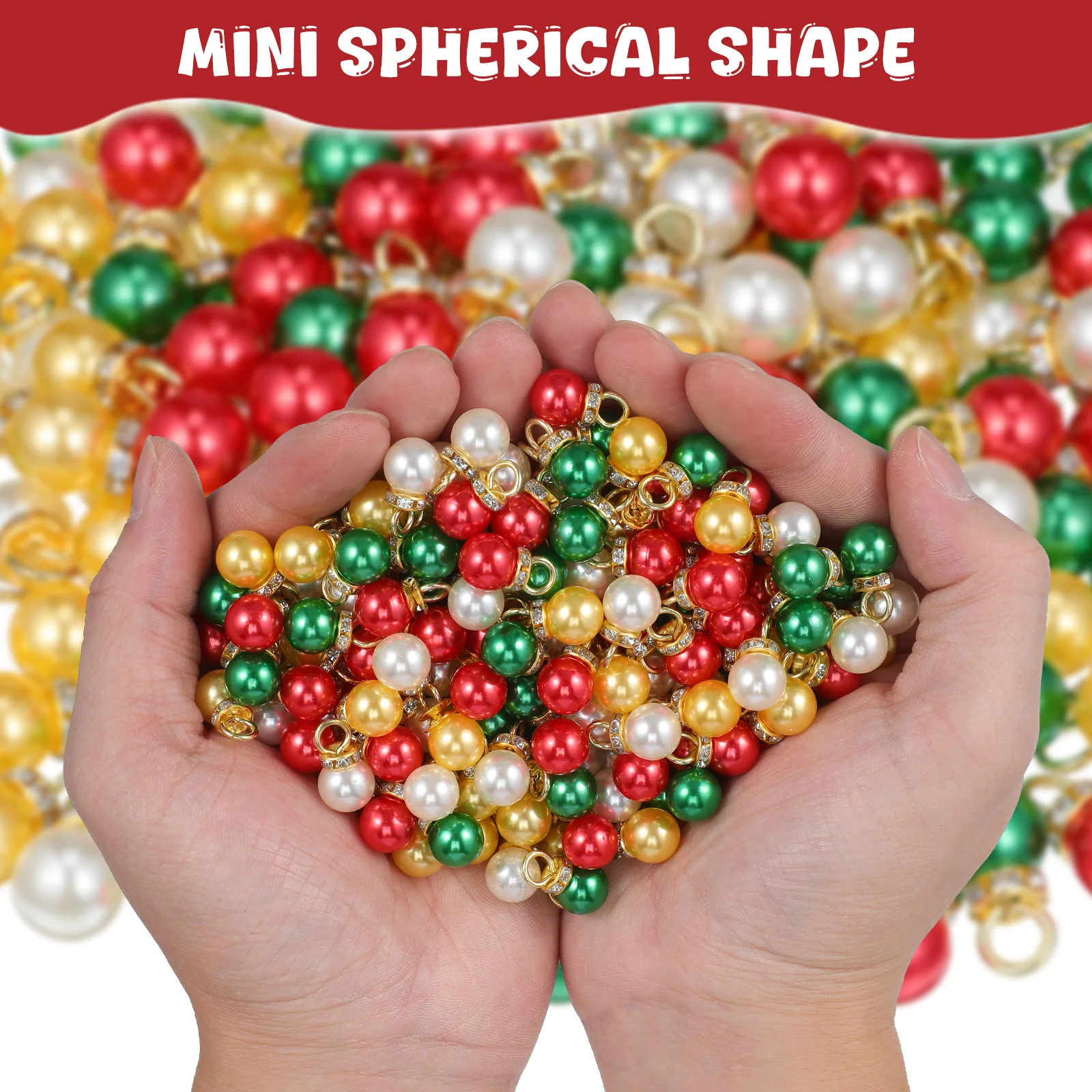 

200Pcs Mini Christmas Tree Ornaments Shiny Baubles Elegant Holiday Decor Small Balls Lightweight Easy to Hang Mini Ornaments