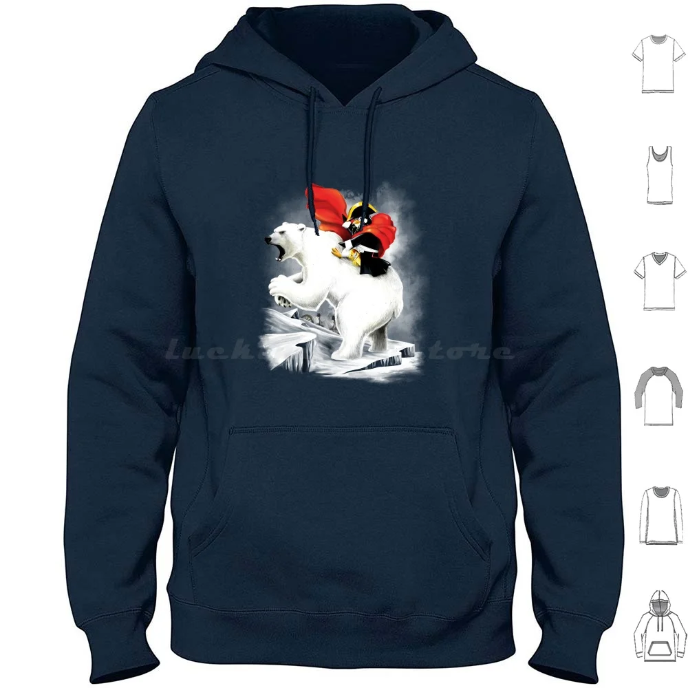 Penguin The North Pole Hoodie Cotton Long Sleeve Penguin Napoleon Snow Cold War Funny Animals Bear Polar Polarbear